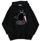 Men’s Oversized Hoodie - Graphic Pullover, Wool Lined Casual
