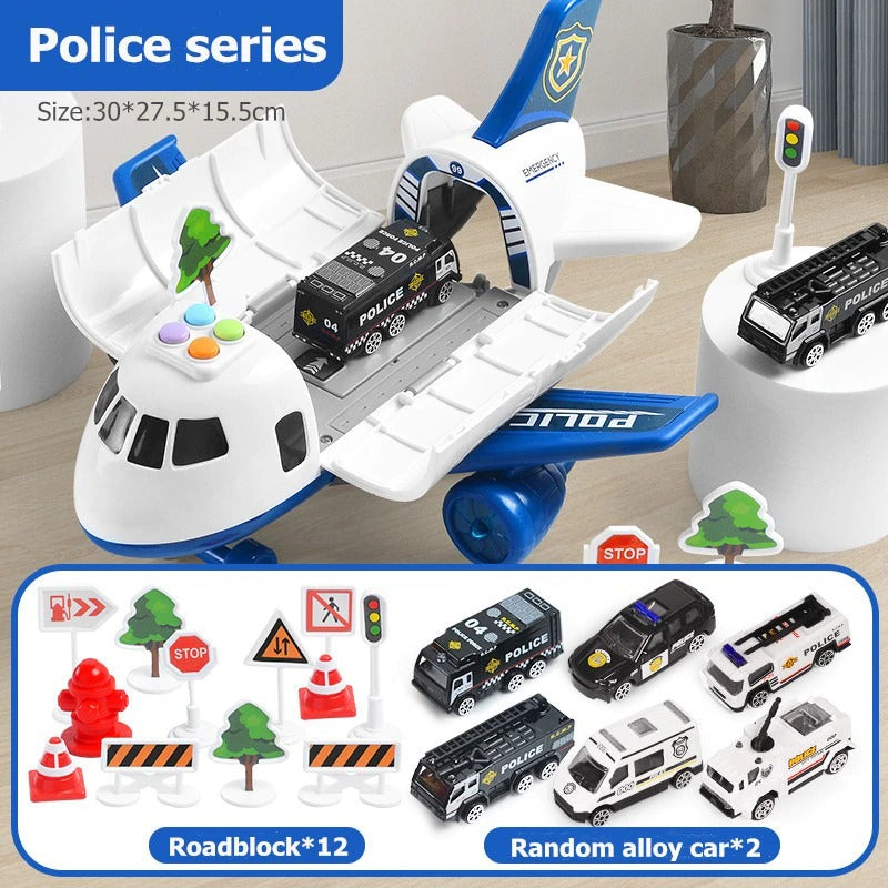 Airplane Toy Kit XL Emergency Rescue Playset For Kids Back To School 2025 Gift Idea