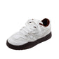 Light women's sneakers - casual campus mid-cut, suede, lamb cashmere lining for daily wear