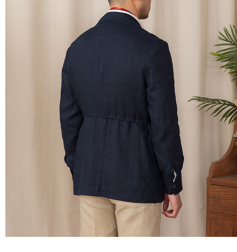 Men's Breathable Linen Jacket - Retro Casual, Single-Breasted, 100% Linen, City Wear
