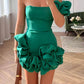 Elegant Floral Mini Dress for Women - Flattering Cocktail Dress for Wedding Guests and Summer Events-4