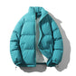 Relaxed Warm Men Down Coat - Boxy Puffer, Polyester, Urban