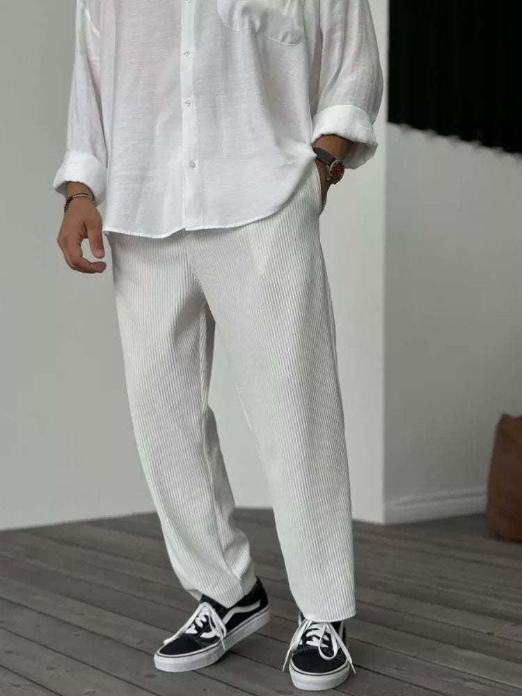Variant image for Men's Trousers - Soft Luxury Tailored Pants for Everyday Wear, Premium Fabric, Tailored Fit, Classic Style-19