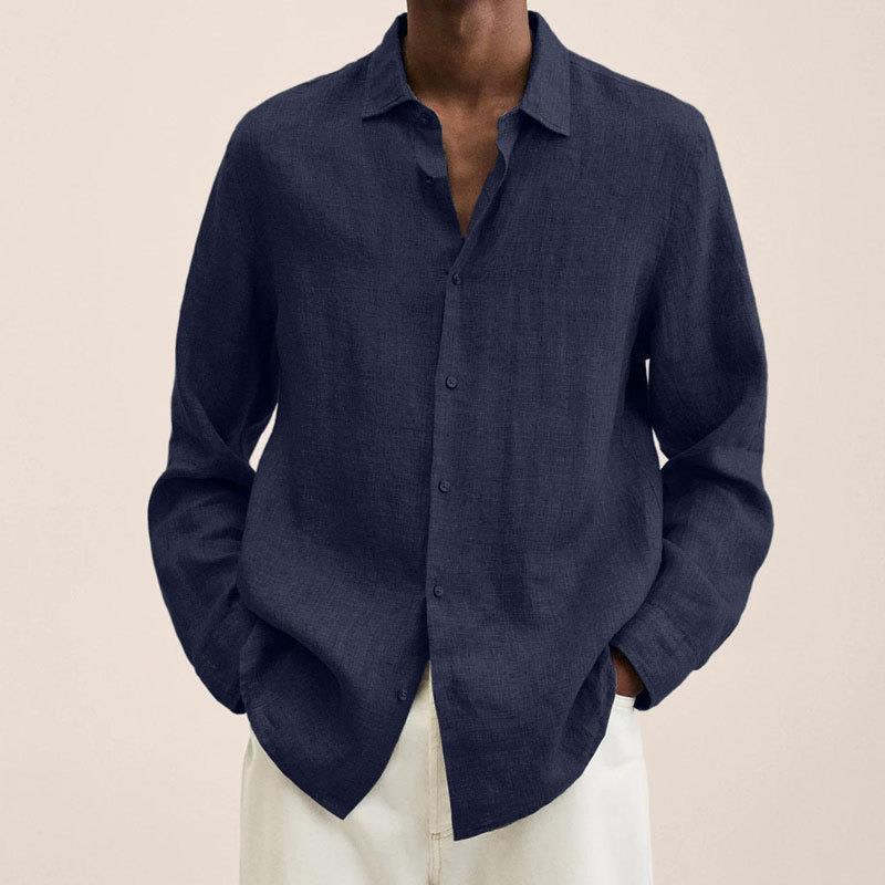 Elegant Linen Shirt for Men - Breathable Trendy Fit for All Occasions, Cozy Summer Wear, Multi-Use Casual Attire