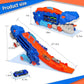 Folding Dinosaur Transporter Car Kit - 2 Die-Cast Cars for Competitive Play & Simple Storage