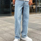 Comfortable Men's Loose Fit Jeans with Straight Legs, Cotton Blend, Versatile Style for Casual and Formal Wear-4