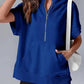 Light Women's Short Sleeve Hoodie - Oversized Knit