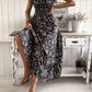 Black A-Line Dress for Women with Ruffle Sleeves and Elastic Waist, Lightweight Spring Fashion-5