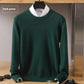 Plush Relaxed Men's Crewneck Sweater - Oversized Knit
