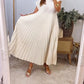 Elegant Sleeveless Pleated Womens Dress in Solid Color - Versatile Summer Wedding Guest or Cocktail Formal Dress-6