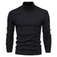 Plush Men's Turtleneck Sweater - Slim Fit Viscose Winter