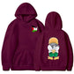 Men's Warm Hoodie - Relaxed Pullover, Polyester, Casual