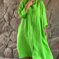 Linen Shirt Dress for Women, Lightweight and Breathable Summer Style, Knee-Length Relaxed Fit, Available in Multiple Colors-1