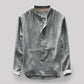 Variant image for Men's Linen Dress Shirt - Classic Elegance with Modern Comfort, Available in Sizes M-4XL-7