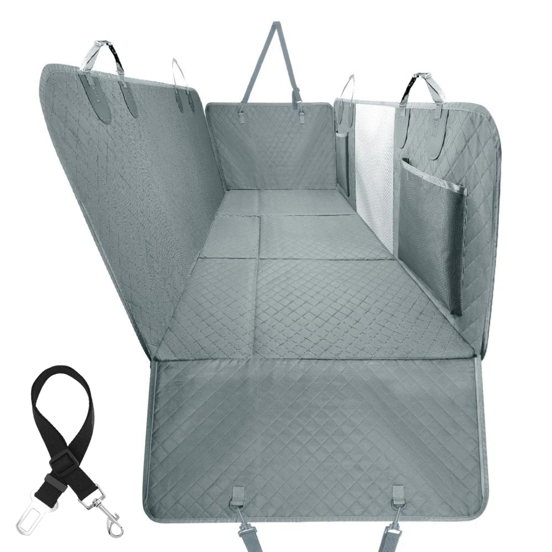 Car Seat Cover Hammock Water-Resistant Protector With Storage Pockets And Mesh Window For Cars And Trucks Fall 2025 Gift
