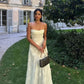 Long Floral Jacquard Bustier Dress for Women - Elegant Wedding Guest Dress and Formal Cocktail Dress-5