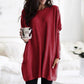 Cozy Oversized Women Tunic Pullover - Long Sleeve Knit