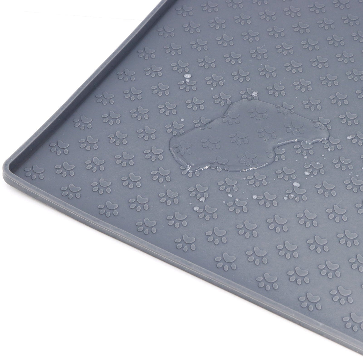 Feeder Dog Mat Non Slip With Raised Edges 15.5 x 23.5 Inches Fall 2025 Pet Essential Keeps Floors Clean