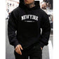Casual Oversized Mens Hoodie - Pullover Polyester, Urban