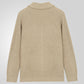 Plush Men's Shawl Collar Cardigan - Rib Knit, Spring Fall