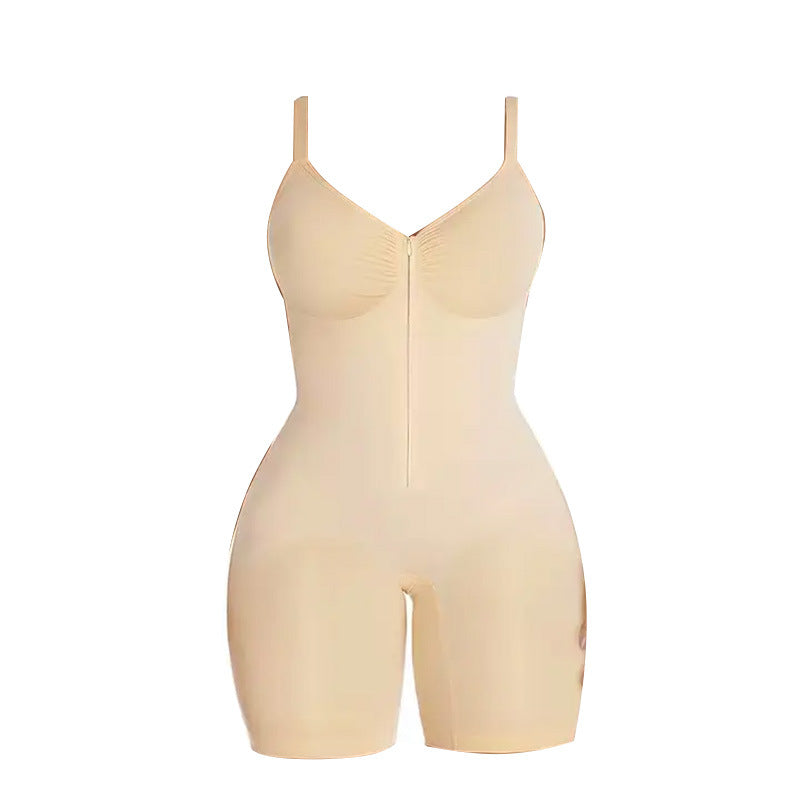 Women's Seamless Shapewear Bodysuit - full-body shaping, spandex blend, everyday wear