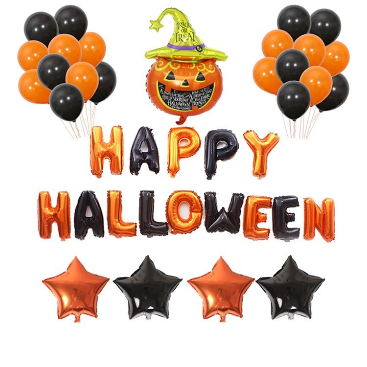Halloween2025 Edition Balloons Party Kit With Banner And Props