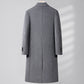 Structured Warm Overknee Wool Coat - Double Breasted, Winter