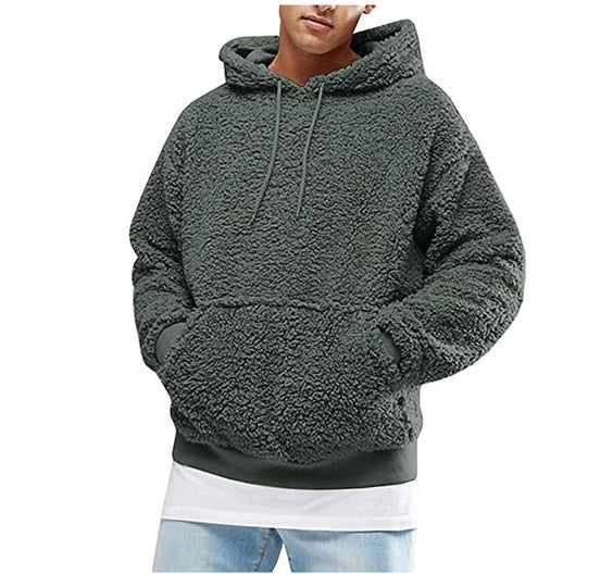 Oversized Fleece, Winter – Warm Cozy Men’s Sleeveless Hoodie