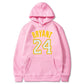 Plush Men's Basketball Hoodie - Pullover Polyester Game Day