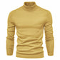 Plush Men's Turtleneck Sweater - Slim Fit Viscose Winter