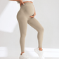 Variant image for Comfortable Maternity Leggings with Supportive Stretch Belt for Pregnancy and Postpartum, Full-Length Yoga Pants-5
