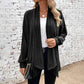 Plush Flattering Women’s Knit Cardigan - Draped Ribbed