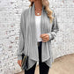 Plush Flattering Women’s Knit Cardigan - Draped Ribbed