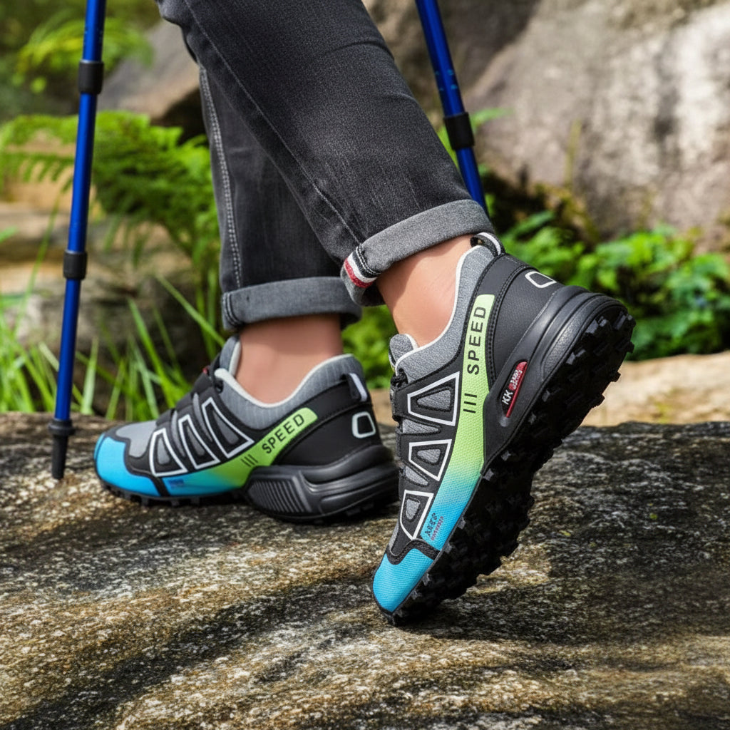 Lightweight Orthopedic Hiking Shoes for Women with Non-Slip Sole, Ergonomic Design, and Shock Absorption for Comfort and Stability-3