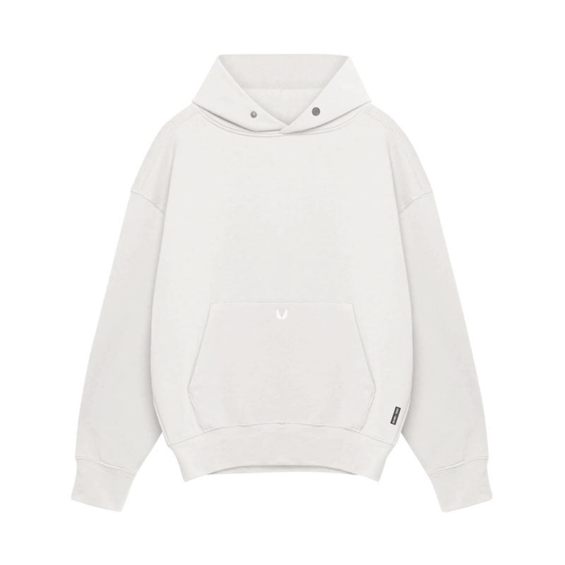 Relaxed Oversized Men's Pullover Hoodie - Cotton, Casual