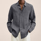 Elegant Linen Shirt for Men - Breathable Trendy Fit for All Occasions, Cozy Summer Wear, Multi-Use Casual Attire