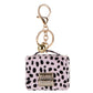 Free 1+1 Birkin Inspired Mini Hand Bag - Leopard Print Bag Charm Keychain