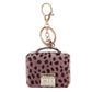 Free 1+1 Birkin Inspired Mini Hand Bag - Leopard Print Bag Charm Keychain