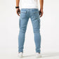Variant image for Stretch Cargo Jeans for Men, Comfortable Fit with Functional Pockets, Elastic Denim for Versatile Style-7
