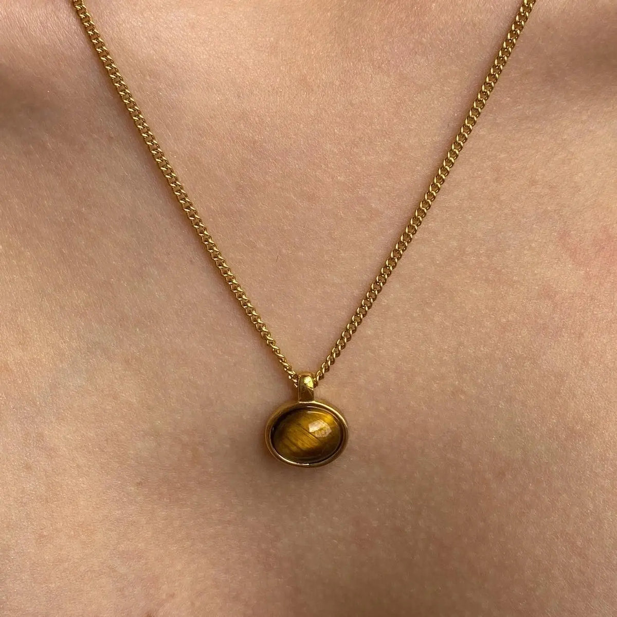 Layered2026 Edition Gold Tone Necklace Kit With Resin Stone Pendants Boho Statement Jewelry Gift Idea Fall