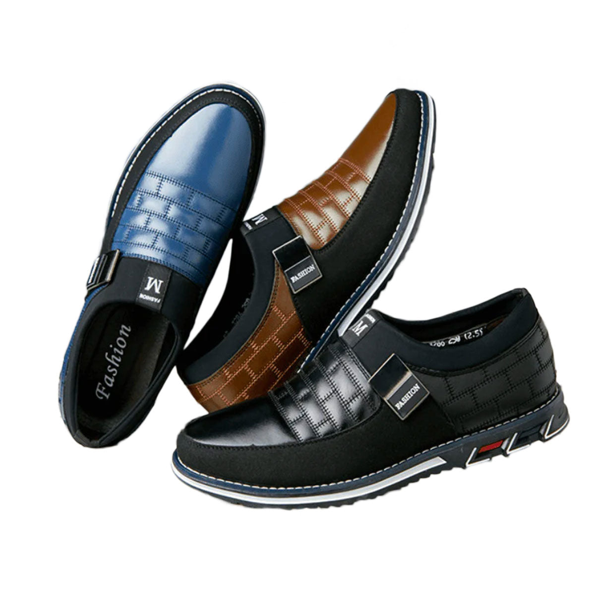 Variant image for Breathable Leather Men's Shoes with Orthopedic Support, Soft Insole, and Versatile Design for All Occasions-1