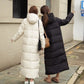Oversized Windproof Women's Maxi Coat - Quilted Insulated