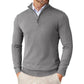 Light Timeless Men’s Knit Sweater - Zip Collar, Cotton