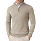 Light Timeless Men’s Knit Sweater - Zip Collar, Cotton