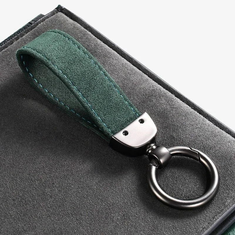 Car Key Chain Alcantara Strap Deluxe Keyring Regular Carry
