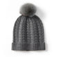 Plush Cozy Women’s Cable Knit Beanie - Pom, Cashmere, Winter