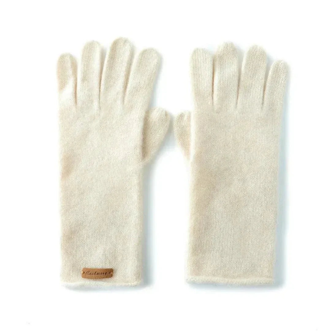 Light Cozy Women's Cashmere Gloves - Slim Cuff, Winter