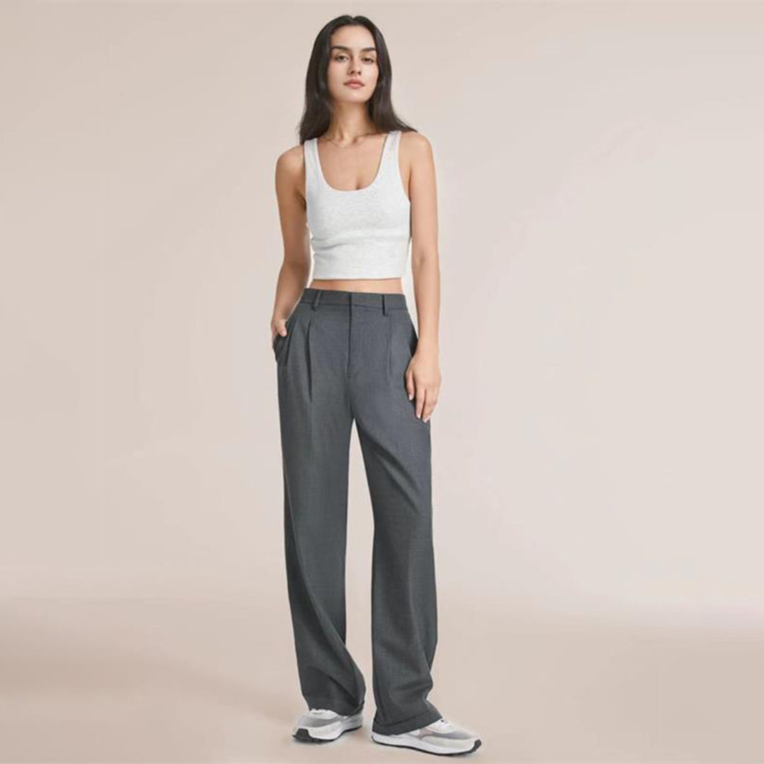Atmungsaktive Damen Palazzohose – hohe Taille, weite Beine, für jeden Anlass 5