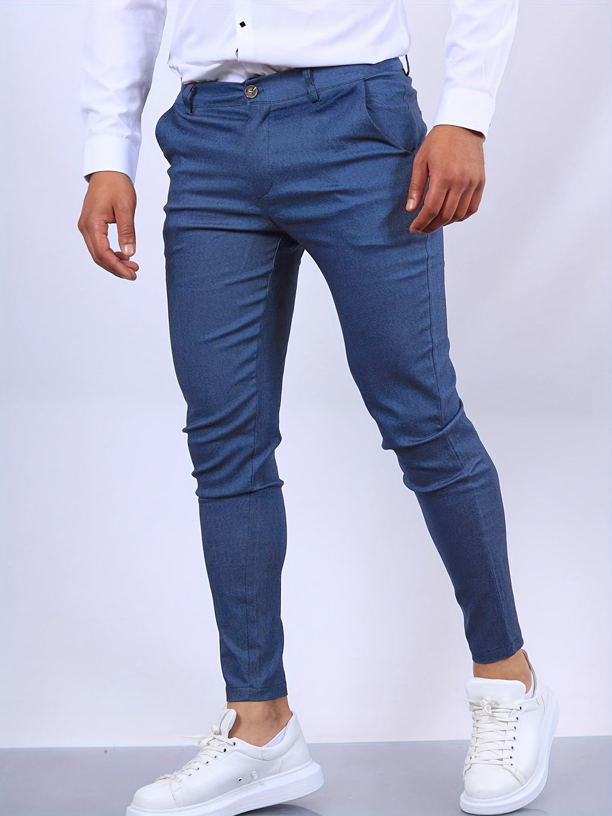 Atmungsaktive Herrenhose – Slim Fit, Baumwollmischung, für Büro und Freizeit 8
