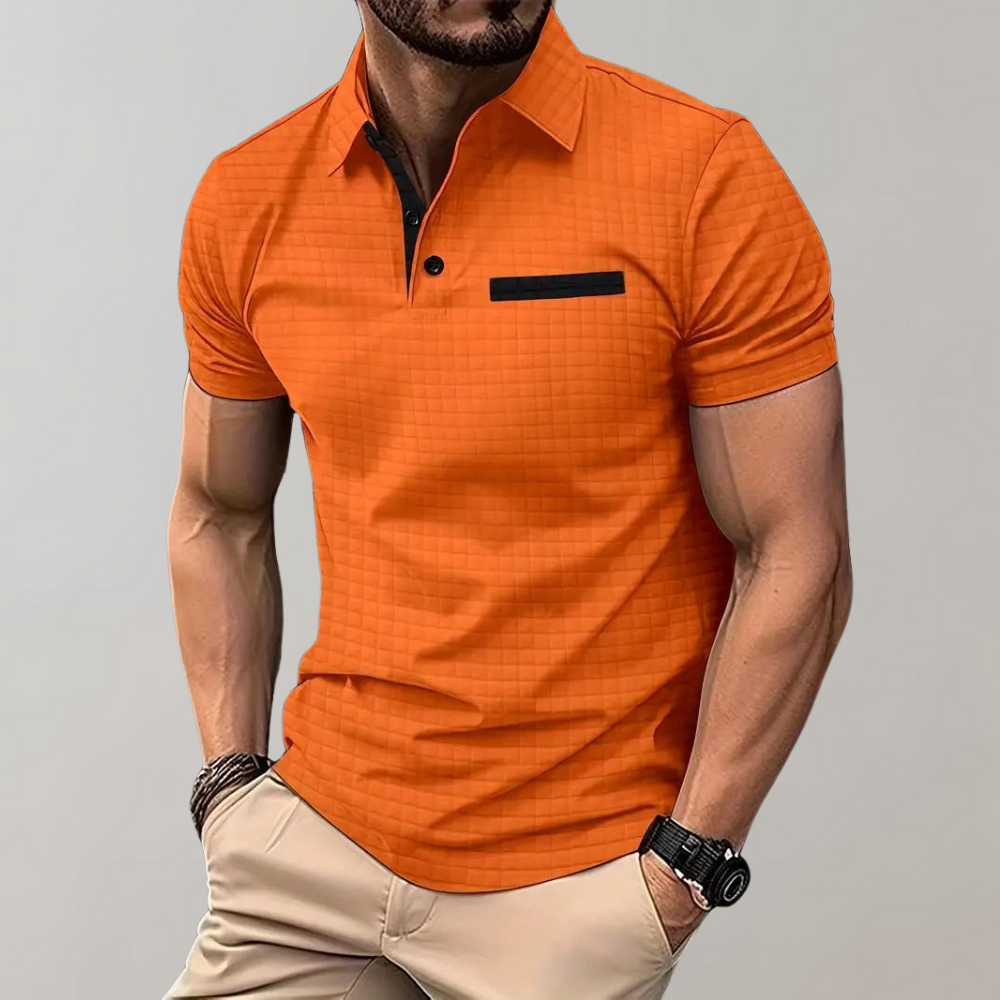 Atmungsaktives Herren Poloshirt – zeitloses Design, Polyester, für Freizeit und Büro 2